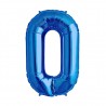 34D-0030 Globo de numero 0 color azul